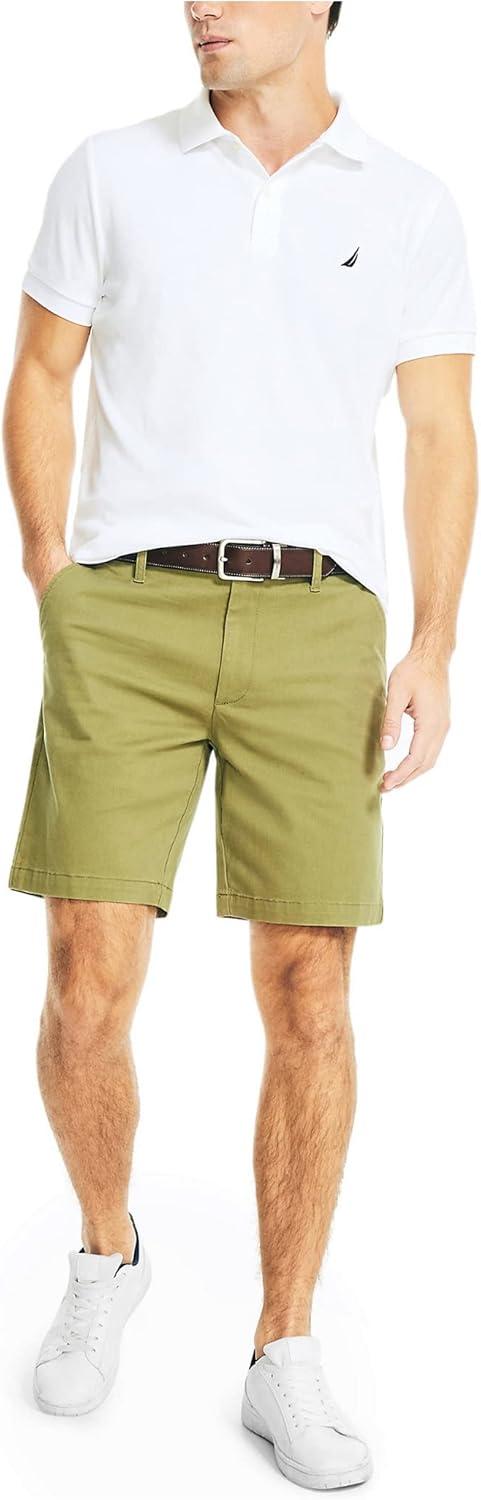 imageNautica Mens 85quot Deck ShortLight Olive