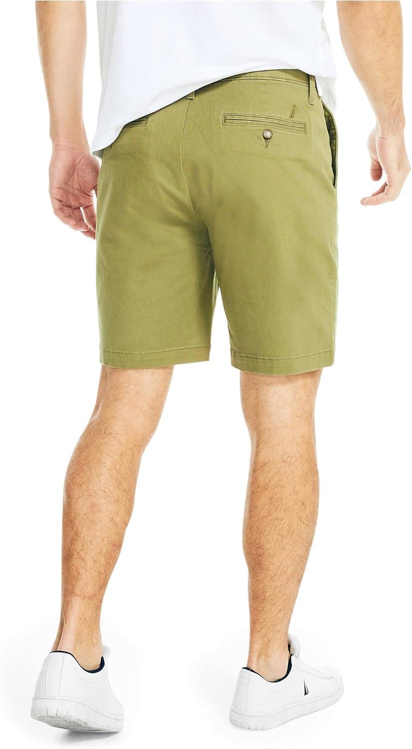 imageNautica Mens 85quot Deck ShortLight Olive