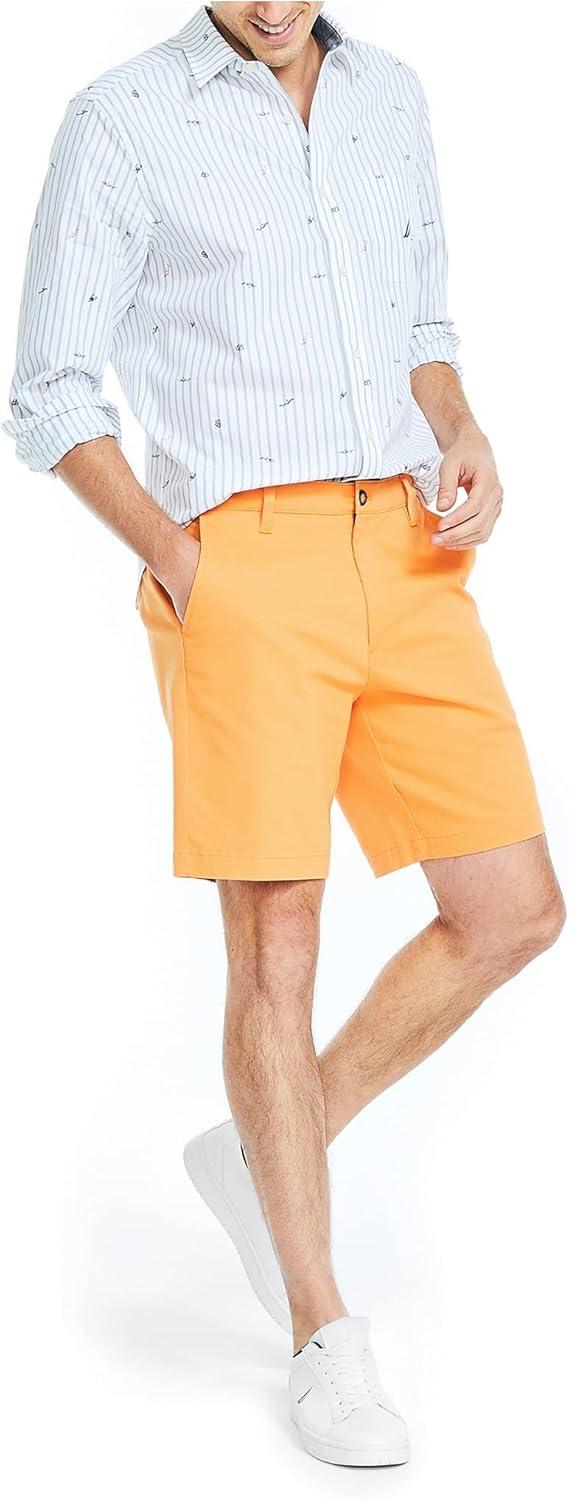 imageNautica Mens 85quot Deck ShortMelon Sugar