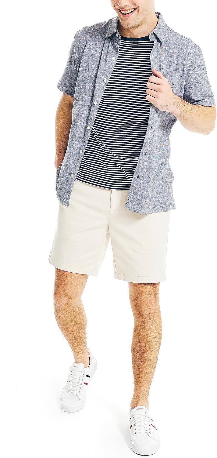 imageNautica Mens 85quot Deck ShortNautica Stone