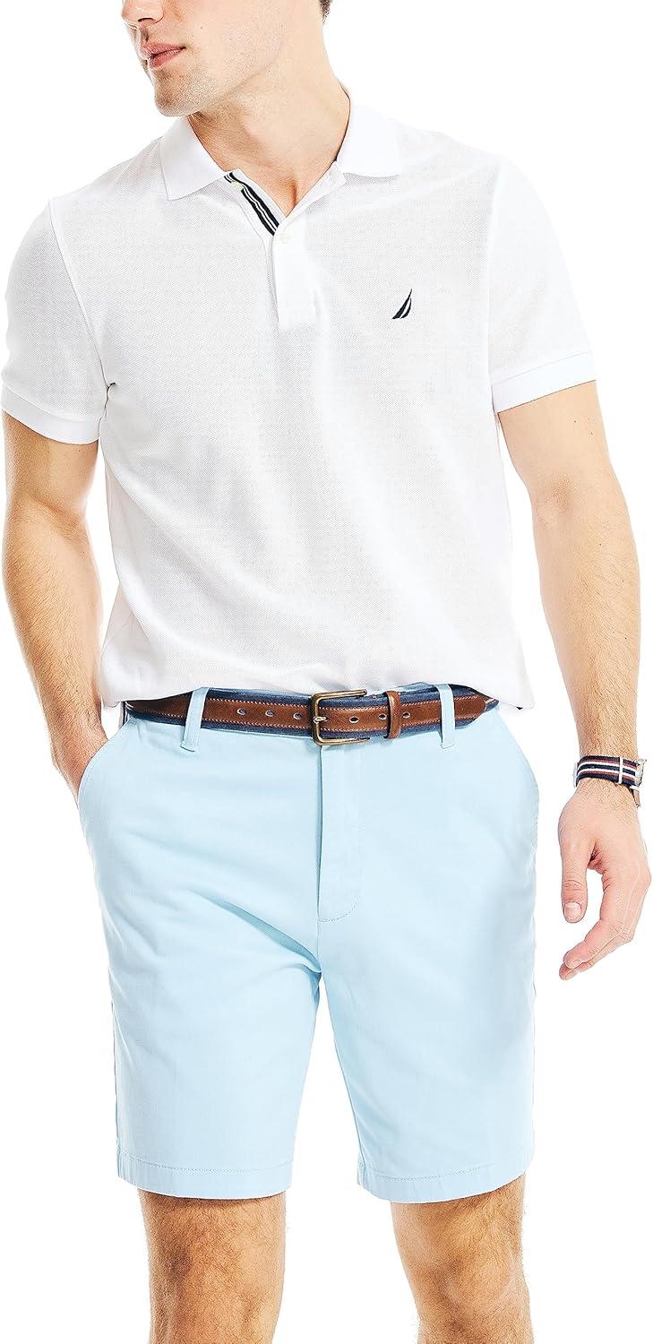 imageNautica Mens 85quot Deck ShortNoon Blue