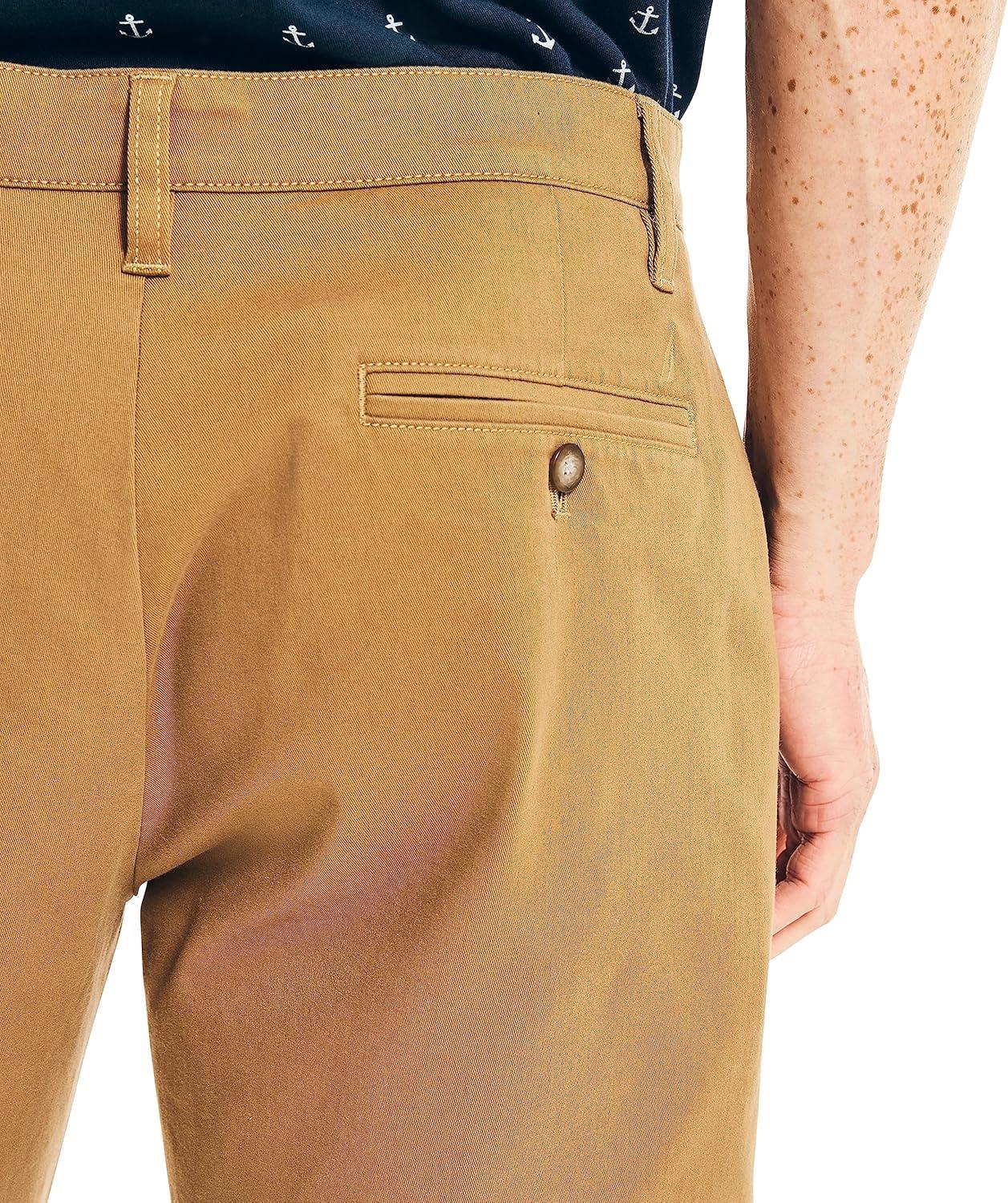 imageNautica Mens 85quot Deck ShortOyster Brown