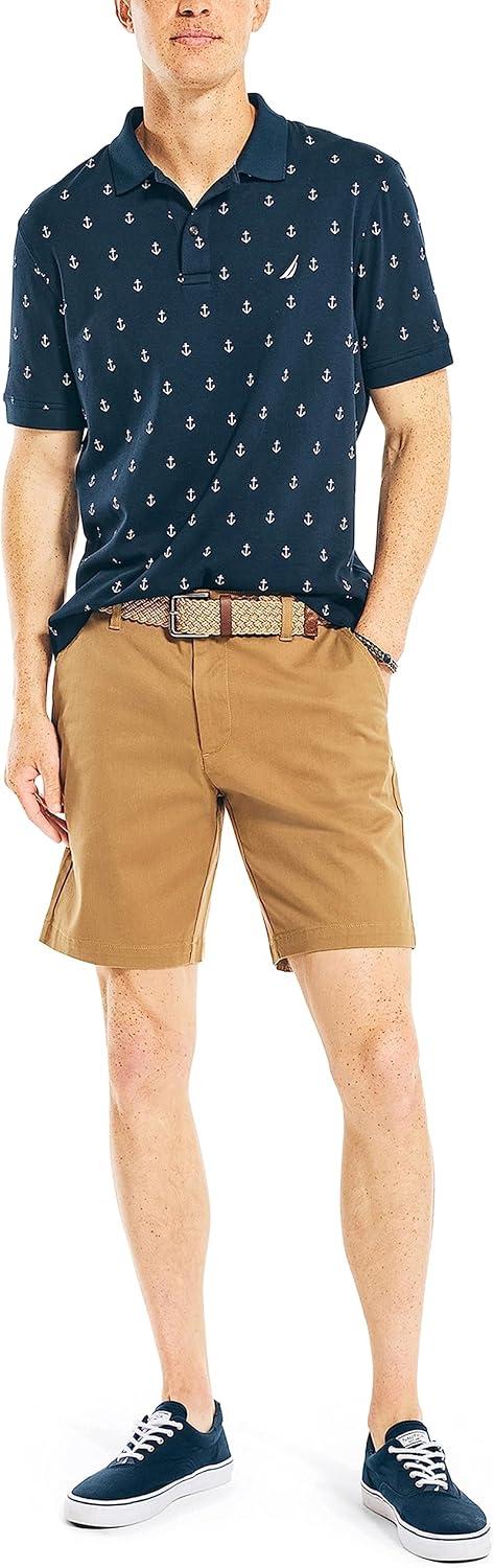 imageNautica Mens 85quot Deck ShortOyster Brown