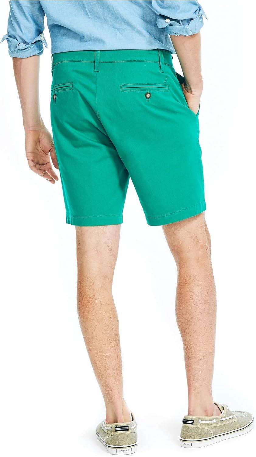 imageNautica Mens 85quot Deck ShortPepper Green