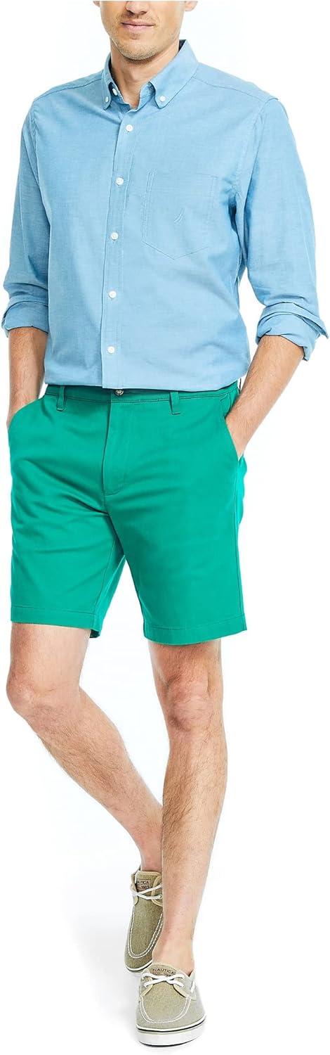 imageNautica Mens 85quot Deck ShortPepper Green