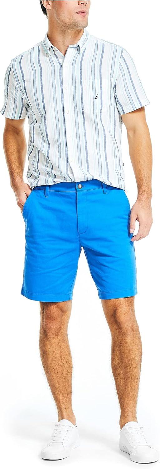 imageNautica Mens 85quot Deck ShortSpinner Blue