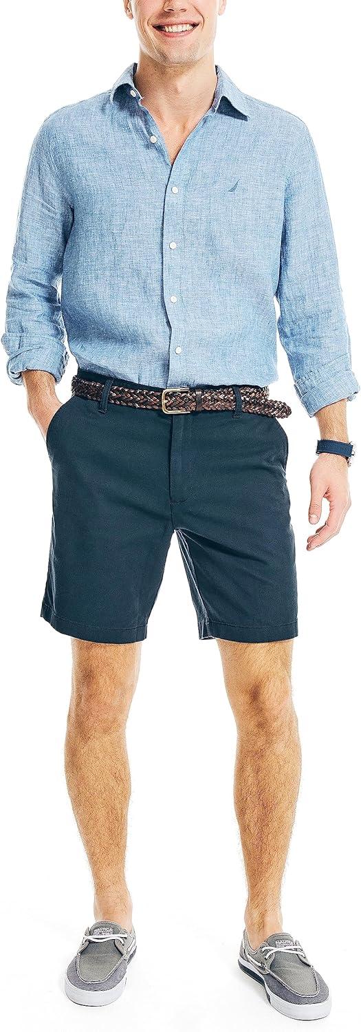 imageNautica Mens 85quot Deck ShortTrue Navy