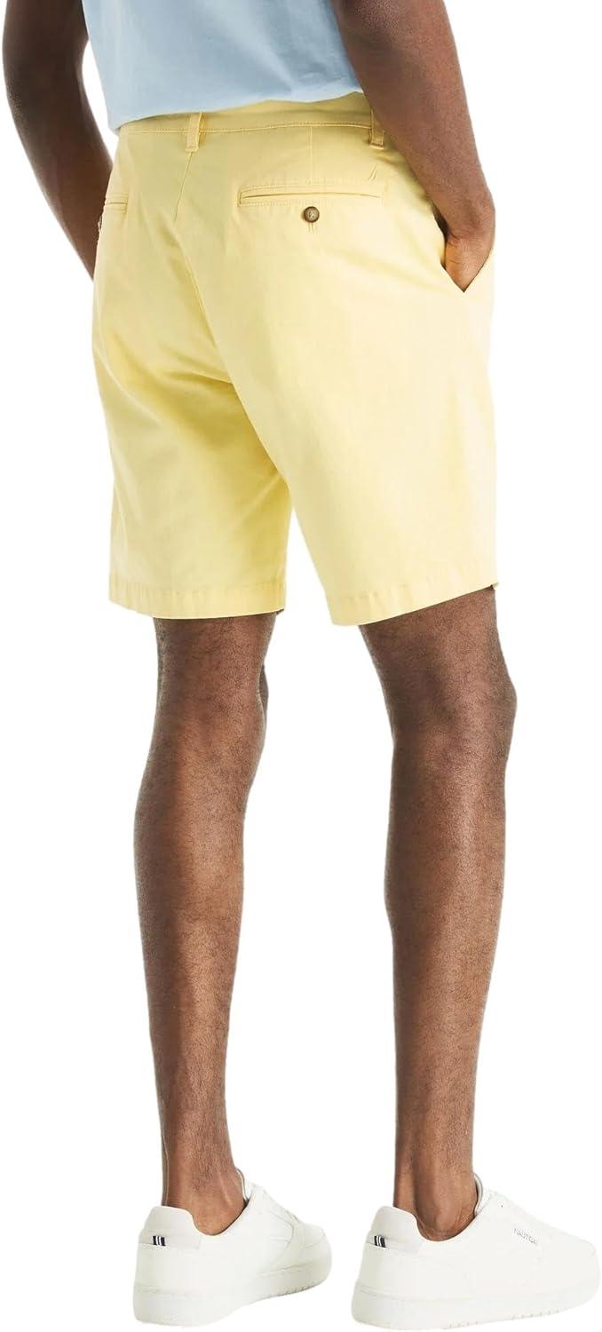 imageNautica Mens 85quot Deck ShortYellow Snapdragon