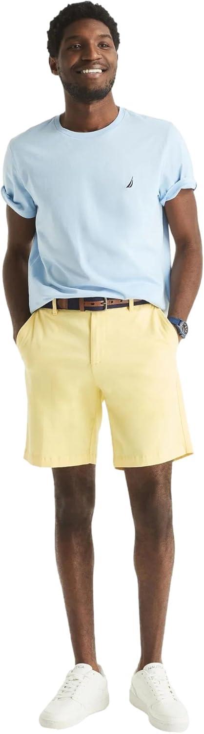imageNautica Mens 85quot Deck ShortYellow Snapdragon