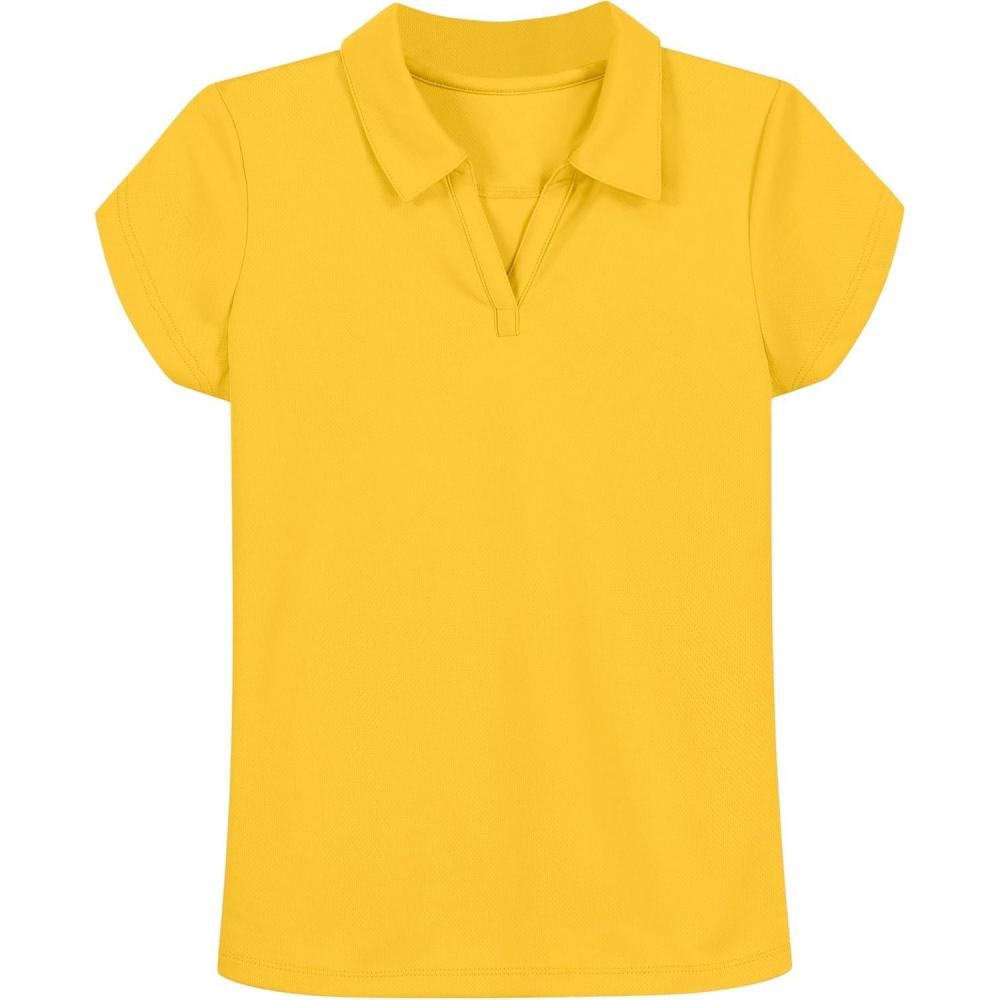 imageNautica Girls Short Sleeve Performance PoloGold