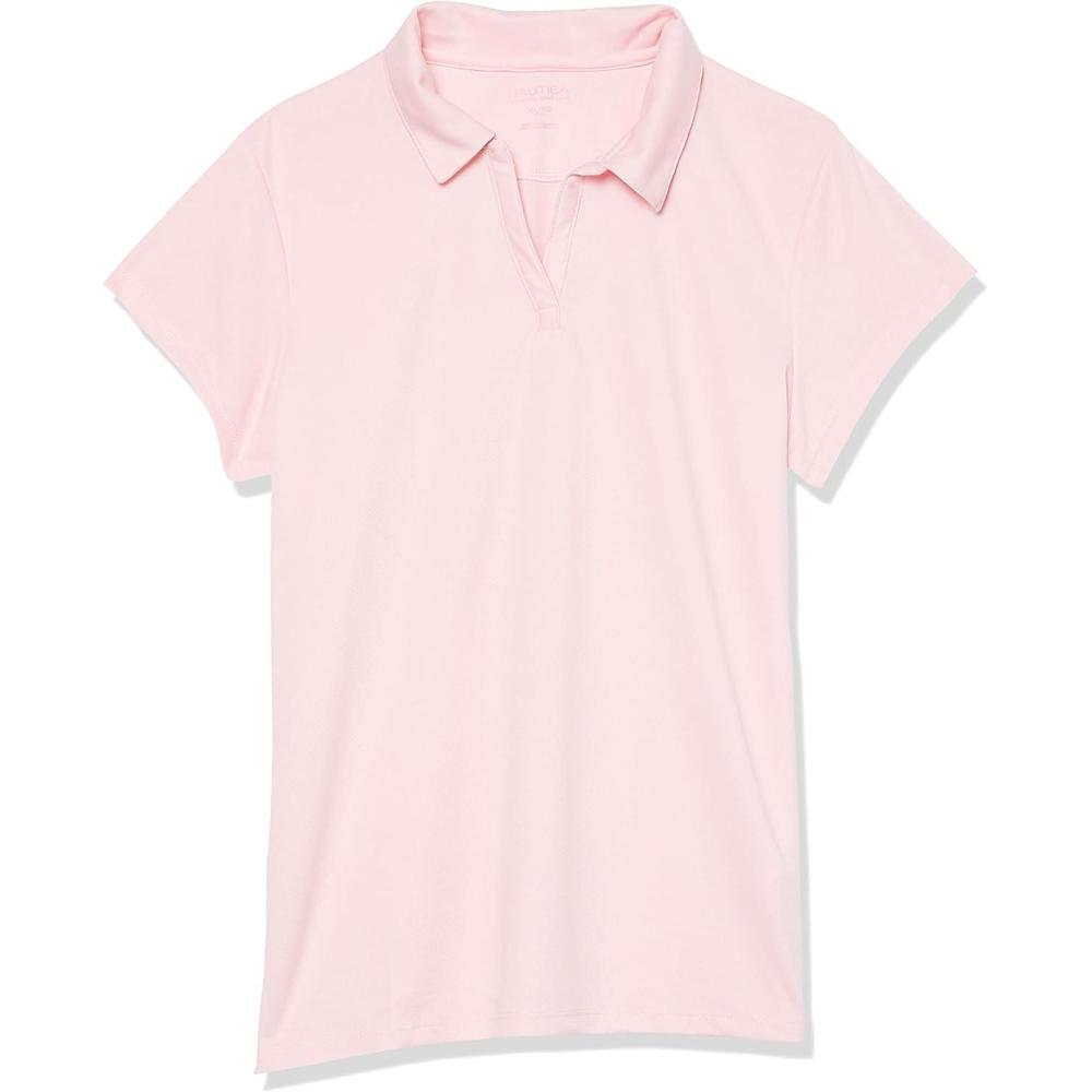 imageNautica Girls Short Sleeve Performance PoloLight Pink