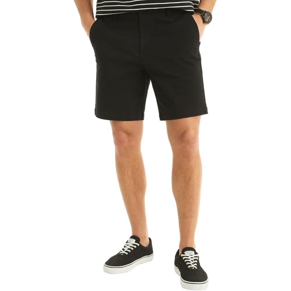 imageNautica Mens 85quot Deck ShortNight Black