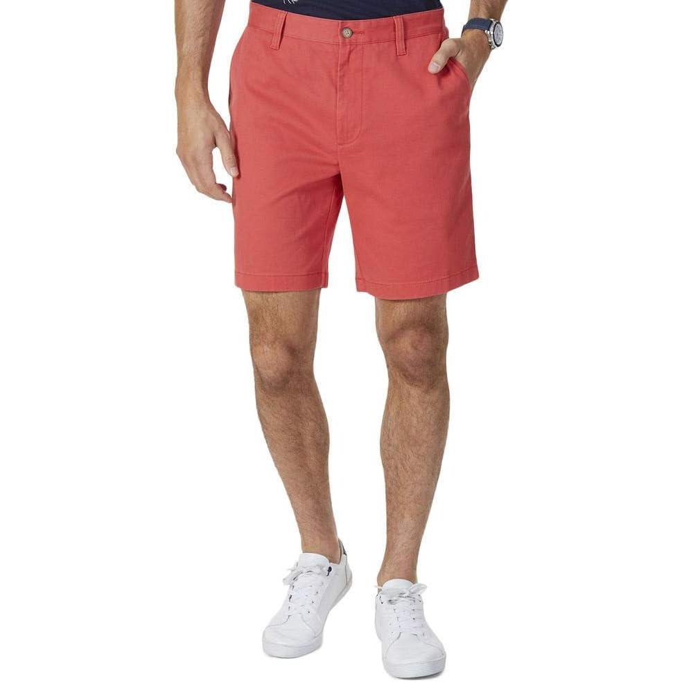 imageNautica Mens 85quot Deck ShortSailor Red