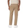 imageNautica Mens Classic Fit Flat Front Stretch Solid Chino Deck PantOyster Brown