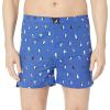 imageNautica mens Cotton Woven 3 Pack BoxersPeacoatCoastal SkyPenguinsocean Lapis