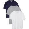 imageCotton Crew Neck TShirtMulti PacksWhitePeacoatHeather Grey