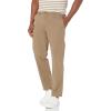 imageNautica Mens Classic Fit Flat Front Stretch Solid Chino Deck PantOyster Brown