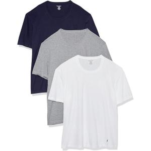imageCotton Crew Neck TShirtMulti PacksWhitePeacoatHeather Grey