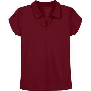 imageNautica Girls Short Sleeve Performance PoloBurgundy