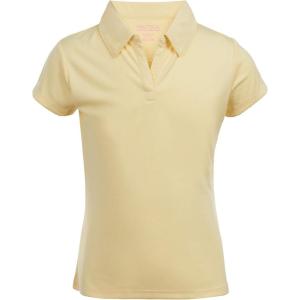 imageNautica Girls Short Sleeve Performance PoloLight Yellow