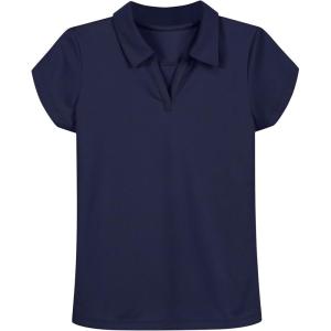 imageNautica Girls Short Sleeve Performance PoloNavy