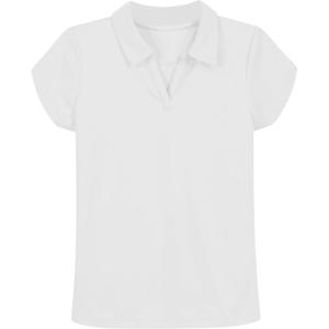 imageNautica Girls Short Sleeve Performance PoloWhite