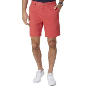 imageNautica Mens 85quot Deck ShortSailor Red