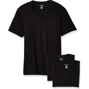 imageNautica Mens Cotton VNeck 3Pack TShirtBlack New