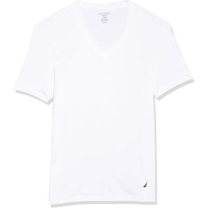 imageNautica Mens Cotton VNeck 3Pack TShirtWhite New
