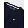 imageNautica boys Short Sleeve Solid Crew Neck Tshirt Soft Comfortable Relaxed FitLegacy Sport Navy