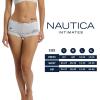 imageNautica Womens Cotton Boyshort Underwear Set 5PackLt Bleach HeatherCafe LatteMd Heather GreyChainmetalBrush Floral
