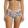 imageNautica Womens Cotton Boyshort Underwear Set 5PackLt Bleach HeatherCafe LatteMd Heather GreyChainmetalBrush Floral