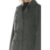 imageNautica Womens Peacoat Wool Blend Double Breasted Winter CoatCharcoal
