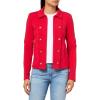 imageNautica Womens Open Front Knit Captains Jacket JacketScarlet