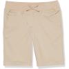 imageNautica Girls School Uniform Bermuda Shorts Pullon Fit Stretchy Material Functional PocketsKhaki Pullon