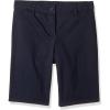 imageNautica Girls School Uniform Bermuda Shorts Pullon Fit Stretchy Material Functional PocketsNavySateen