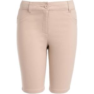imageNautica Girls School Uniform Bermuda Shorts Pullon Fit Stretchy Material Functional PocketsKhaki