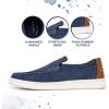 imageNautica Mens SlipOn Loafers Casual Moc Toe Sneakers Boat Shoes Slipper for Men  Lightweight ampamp Comfortable  DerwinBlue Denim