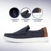 imageNautica Mens SlipOn Loafers Casual Moc Toe Sneakers Boat Shoes Slipper for Men  Lightweight ampamp Comfortable  DerwinNavy Smooth