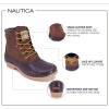 imageNautica Mens Duck Boots Waterproof Shell Insulated Snow ampamp Rain Boot LaceUp Winter Shoe Channing WideMedium WidthTan Pebbled