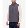 imageNautica Mens Lightweight Mechanical Stretch Softshell Vest  Waterresistant Transitional LayerMetal Grey