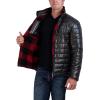 imageNautica Mens Lightweight Quilted Puffer Jacket  Full Zip Transitional OuterwearBlackRed