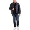 imageNautica Mens Lightweight Quilted Puffer Jacket  Full Zip Transitional OuterwearBlackWhite