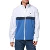 imageNautica Mens Lightweight Sailing Jacket  Waterproof ampamp Windproof Breathable AzureWhiteBlue