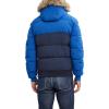 imageNautica Mens Midweight Faux Memory Puffer Jacket Adjustable Hood Insulated Quilted Winter CoatBluNvy
