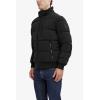 imageNautica Mens Midweight Faux Memory Puffer Jacket Adjustable Hood Insulated Quilted Winter CoatCaviar