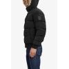 imageNautica Mens Midweight Faux Memory Puffer Jacket Adjustable Hood Insulated Quilted Winter CoatCaviar