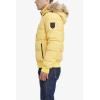 imageNautica Mens Midweight Faux Memory Puffer Jacket Adjustable Hood Insulated Quilted Winter CoatMustard
