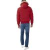 imageNautica Mens Midweight Faux Memory Puffer Jacket Adjustable Hood Insulated Quilted Winter CoatRuby