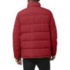 imageNautica Mens Midweight Puffer Jacket with Bib Insert  Fleece Collar Insulated Winter CoatRed